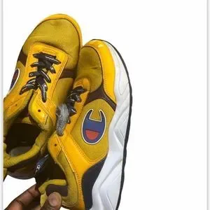 Yellow champion sneakers online